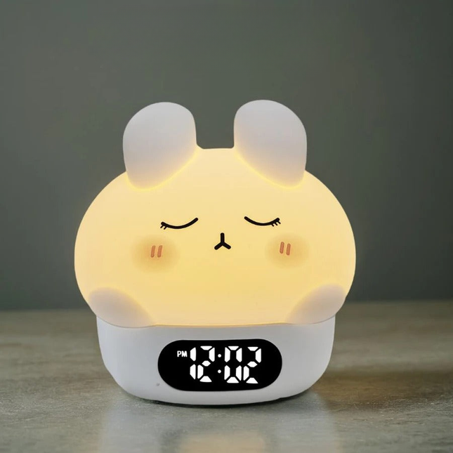 Genopladelig baby vækkeur med natlampe