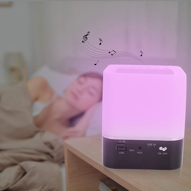 Vækkeur med farveskiftende natlampe