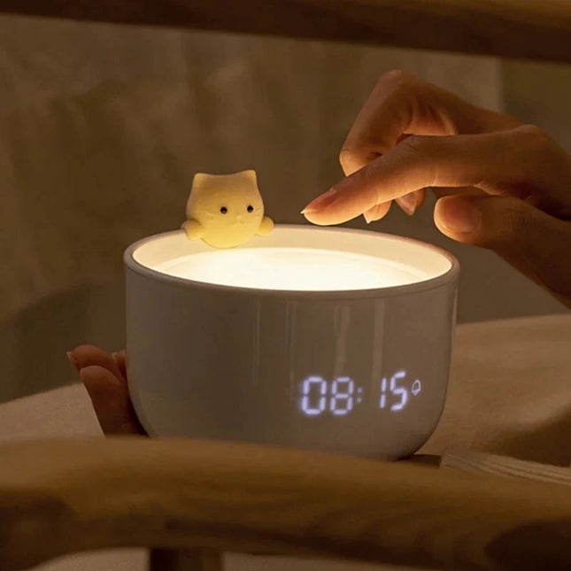 Moderne vækkeur med dæmpbar natlampe